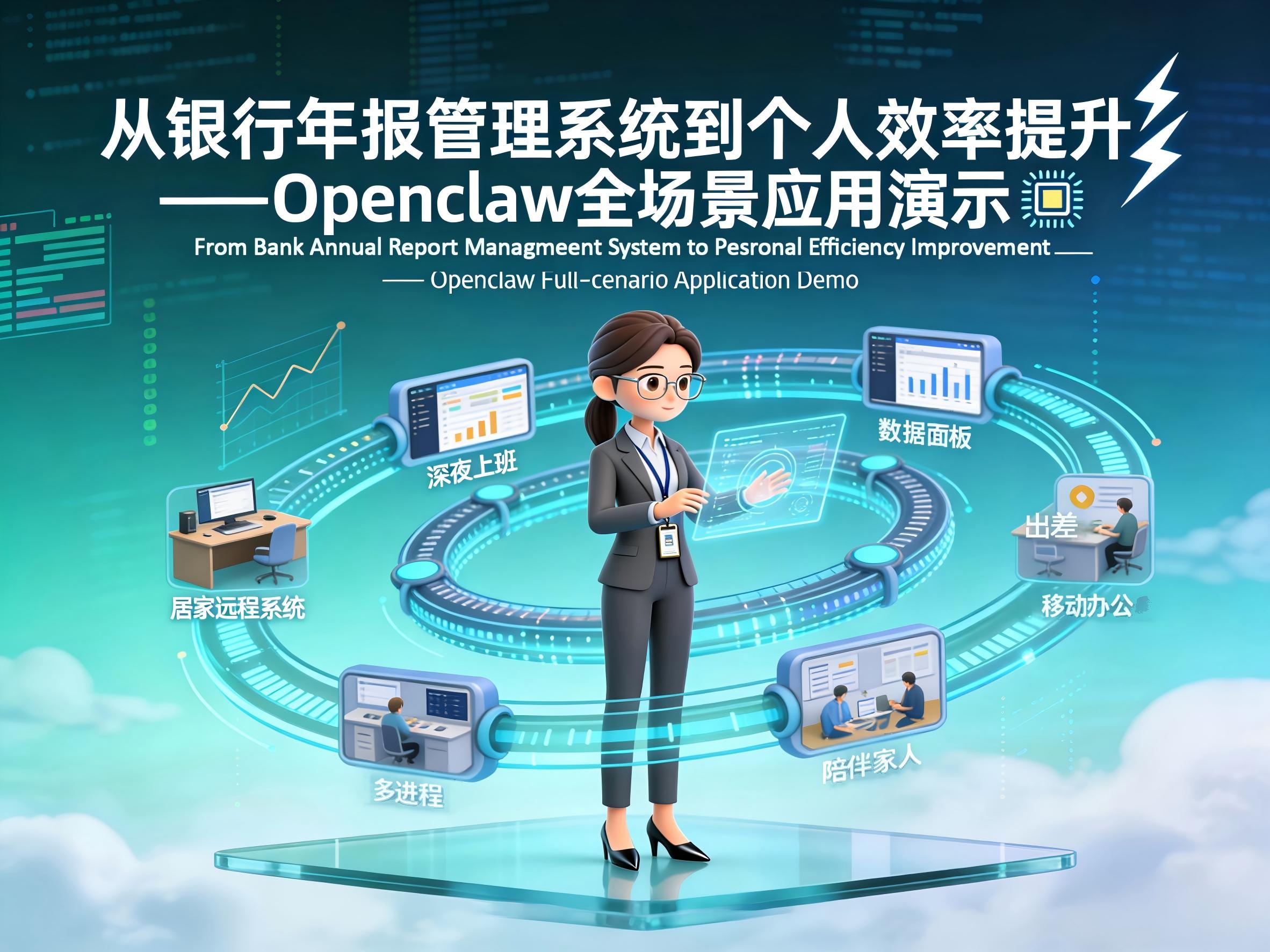 From Bank Annual Report Management System to Personal Efficiency Improvement - Openclaw Full Scenario Application Demo